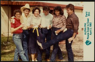 Hartley, Shook, Engles, and Dates at Phiesta Coast to Coast Photograph, April 3, 1982