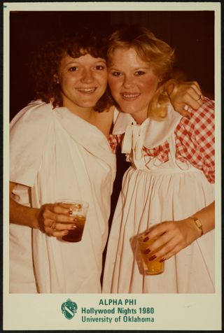 Diana Busch and Laura Hankinson at Hollywood Nights Photograph, 1980