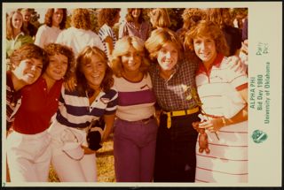 Six Phis at Bid Day Photograph, 1980