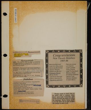 Phi Chapter Scrapbook, 1985, Page 5