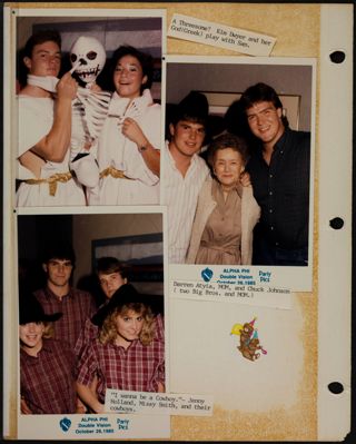 Phi Chapter Scrapbook, 1985, Page 28
