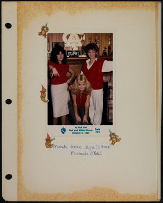 Phi Chapter Scrapbook, 1985, Page 23