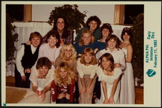 Thirteen Phis at Initiation Photograph, February 11, 1983