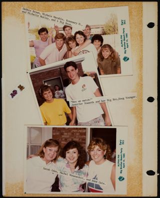 Phi Chapter Scrapbook, 1985, Page 6