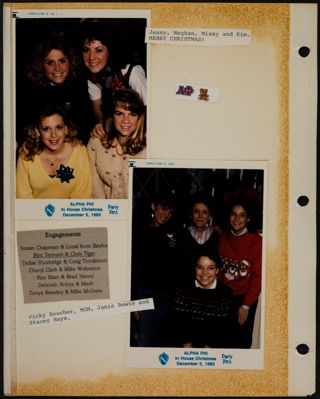 Phi Chapter Scrapbook, 1985, Page 44