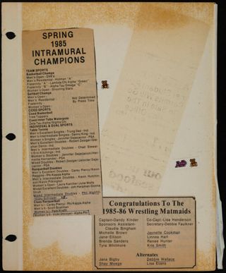 Phi Chapter Scrapbook, 1985, Page 59