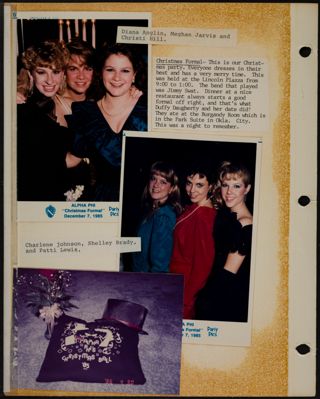 Phi Chapter Scrapbook, 1985, Page 48