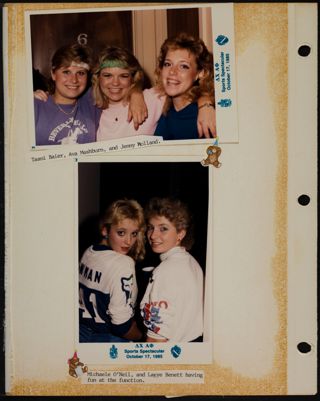 Phi Chapter Scrapbook, 1985, Page 26