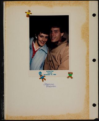 Phi Chapter Scrapbook, 1985, Page 42