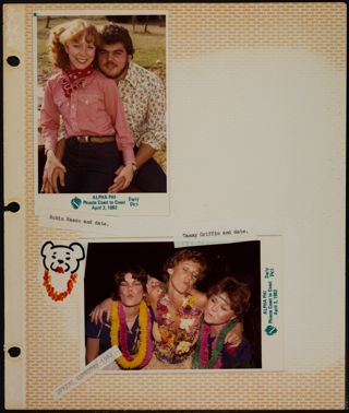 Phi Chapter Scrapbook, 1982, Page 43