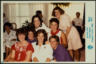 Seven Phis During Recruitment Week Photograph, August 15-20, 1986