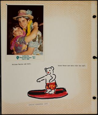 Phi Chapter Scrapbook, 1982, Page 44
