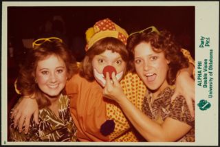 Songer, Macias, and Edwards at a Double Vision Party Photograph, 1980s