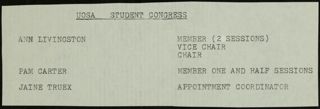 UOSA Student Congress, 1980s