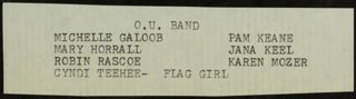 O.U. Band, 1980s