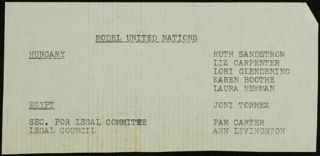 Model and United Nations, 1980s