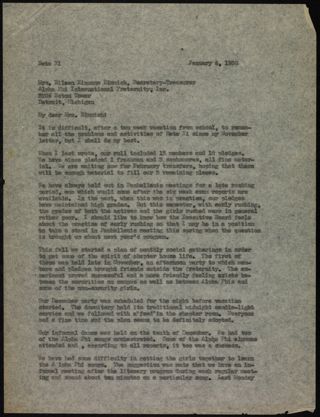 Is Noble to Mrs. Kimmich Letter, January 6, 1938