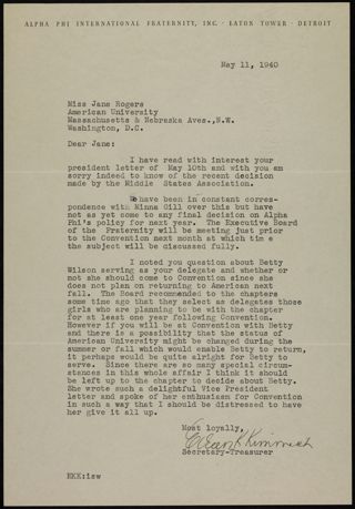 Eileen K. Kimmich to Jane Letter, May 11, 1940