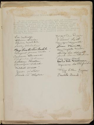 Beta Tau Chapter Petition Scrapbook, Page 3