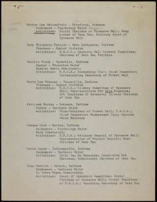 Beta Tau Chapter Petition Scrapbook, Page 21