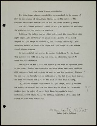 Alpha Omega Petition to Alpha Phi Fraternity Scrapbook, Page 23