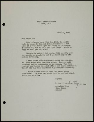 Alpha Omega Petition to Alpha Phi Fraternity Scrapbook, Page 47