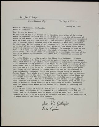 Phi Kappa Gamma Petition Scrapbook, Page 22