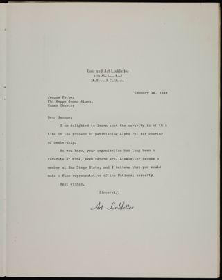 Phi Kappa Gamma Petition Scrapbook, Page 23