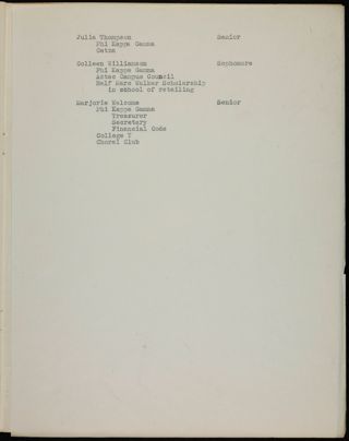 Phi Kappa Gamma Petition Scrapbook, Page 35