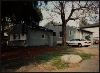 Epsilon Upsilon Chapter House Backyard Photograph, March 23, 1992