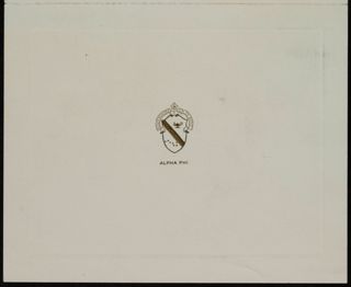 Ann Floros to Alpha Phi International Card, June 19, 1975