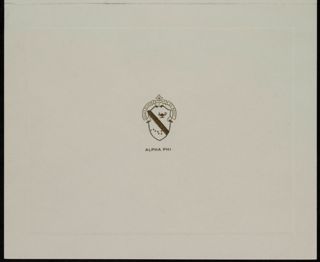 Epsilon Chi Chapter Charter Presentation Reception Invitation, May 12, 1975