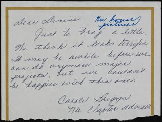 Carole Briggs to Denise Letter, c. 1999