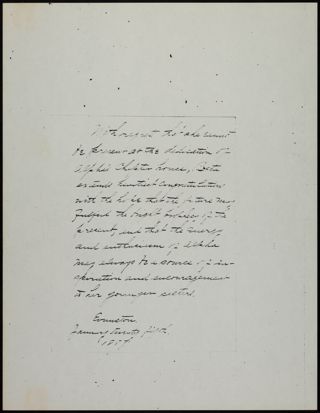 Beta Chapter to Alpha Chapter Letter 1, January 25, 1887