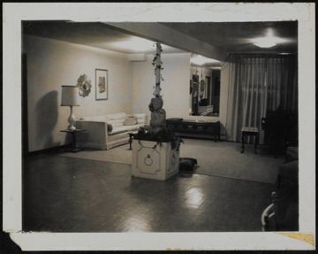 Delta Delta Chapter House Living Room Photograph, February 1965