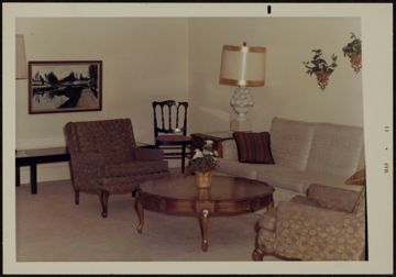 Delta Epsilon Chapter Living Room Photograph, March 19, 1969