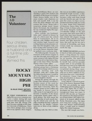The Alpha Phi Volunteer: Rocky Mountain High Phi