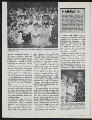 Alumnae Life: Highlights
