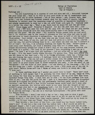 Mattie E. Foote to Darlings All Transcribed Letter, January 15, 1877