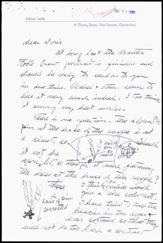 Adrian to Doris Letter, September 21, 1959