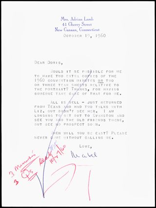 Mabel to Doris Letter, October 19, 1960