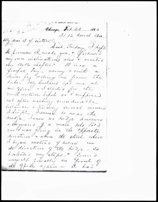 Ida D. to My Dear Alpha Phi Sisters Letter, February 20, 1883