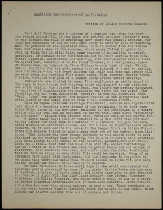 Scattered Recollections of an Antiquary Transcribed Essay