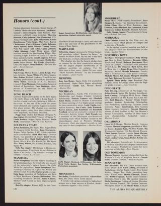 College Honors, 1973: Kansas