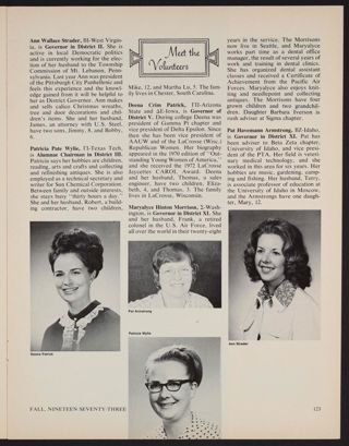 Meet the Volunteers, Fall 1973