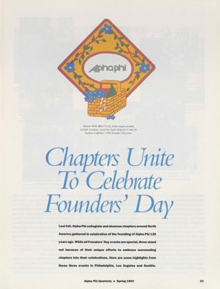 Chapters Unite to Celebrate Founders' Day