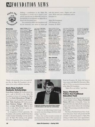 Alpha Phi Foundation News, Spring 1993