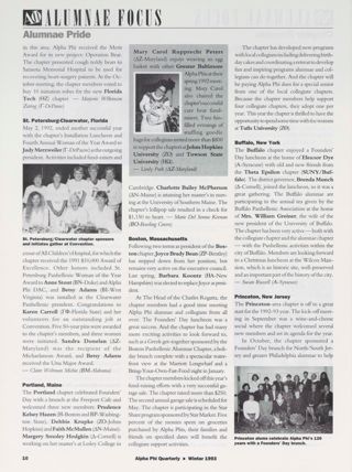 Alumnae Focus: Alumnae Pride: Sarasota-Manatee, Florida, Winter 1993