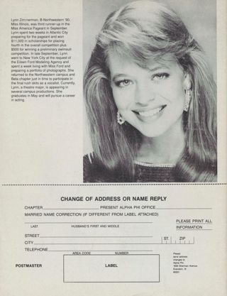 Lynn Zimmerman Photograph, Winter 1990