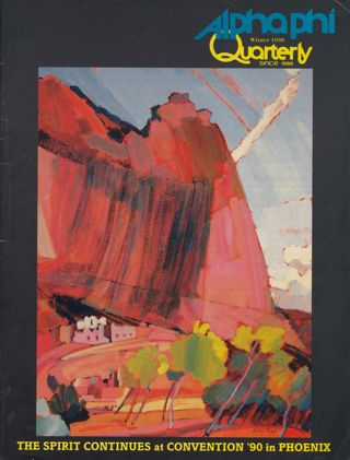 Alpha Phi Quarterly, Vol. CII, No. 1, Winter 1990 Front Cover